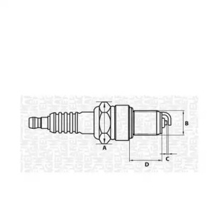 MAGNETI MARELLI 062000770304 -  Свеча зажигания